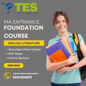 MA ENTRANCE – ENGLISH LITERATURE FOUNDATION COURSE