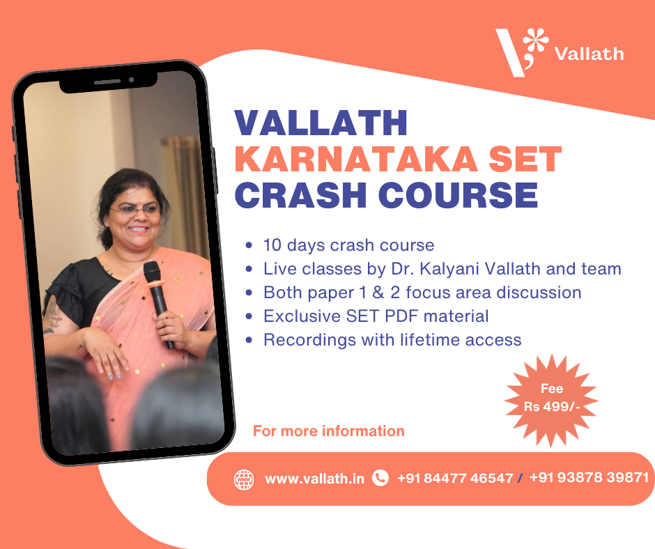 Vallath Karnataka SET Crash Course