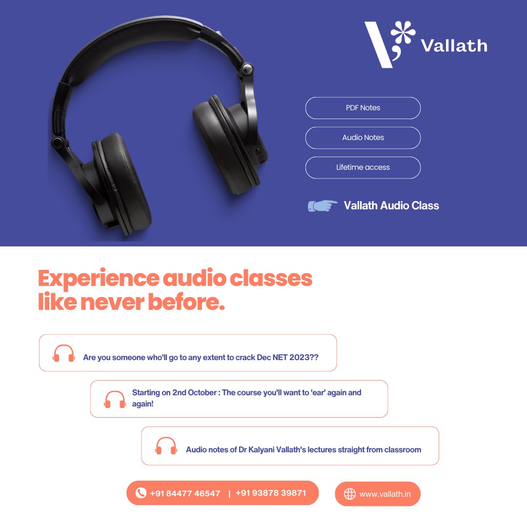 Vallath NTA NET Malayalam Audio Class 2024