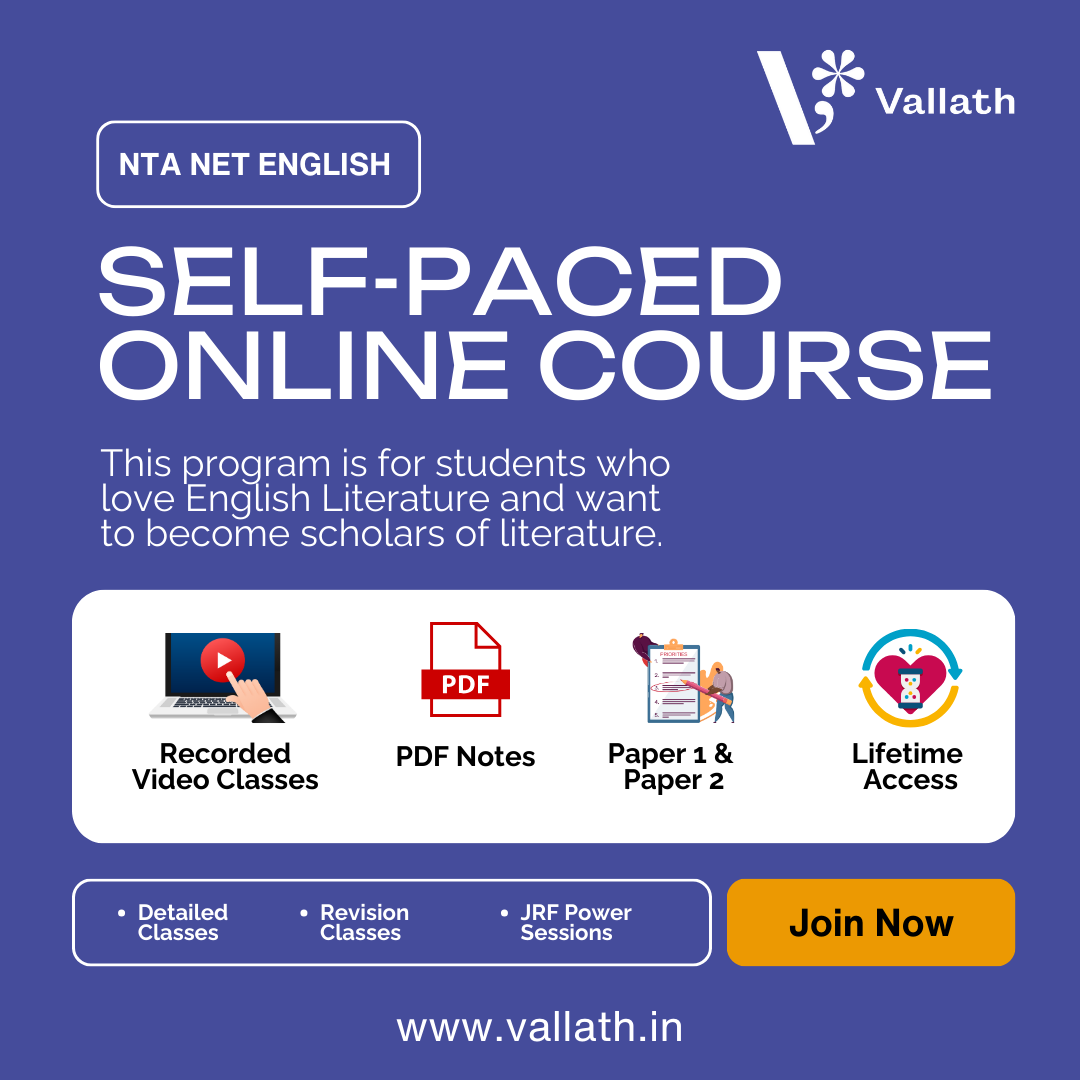 Self-paced NET English Literature (Recorded) 2025