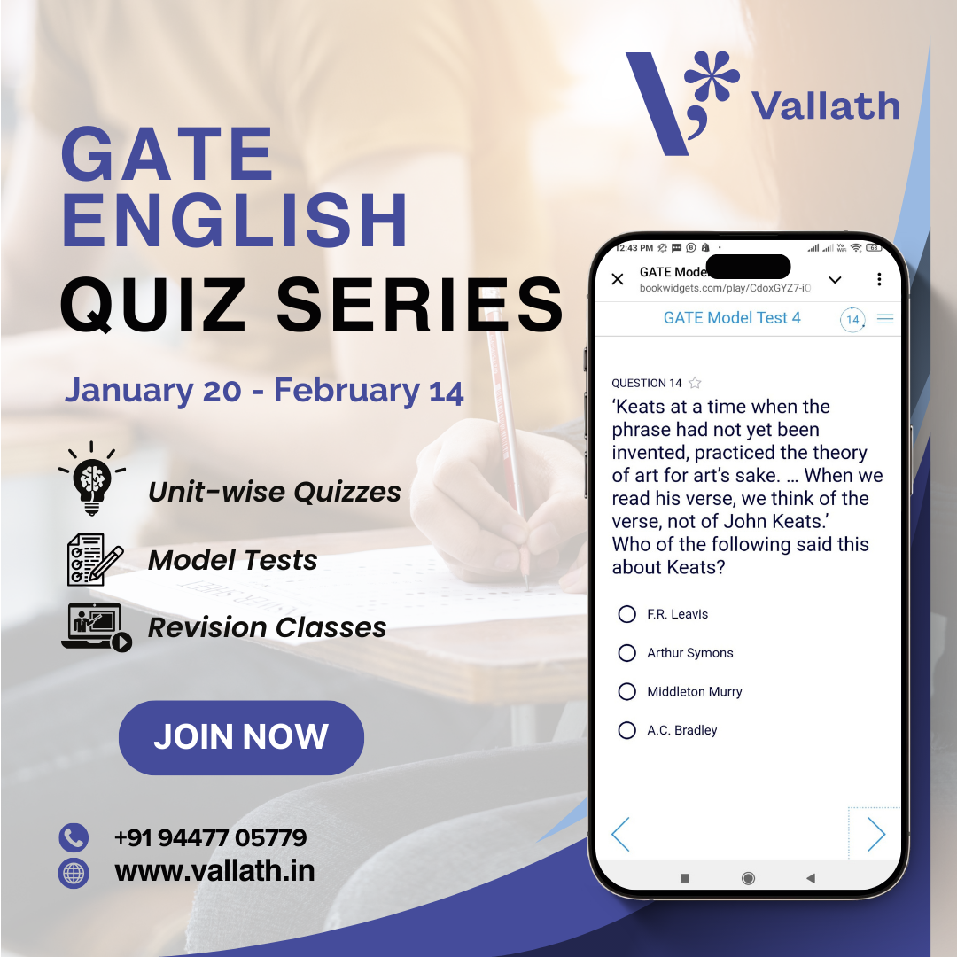 GATE ENGLISH QUIZ SERIES 2025