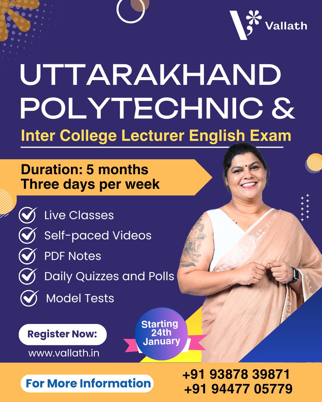 Uttarakhand Polytechnic & Inter College Lecturer 2025
