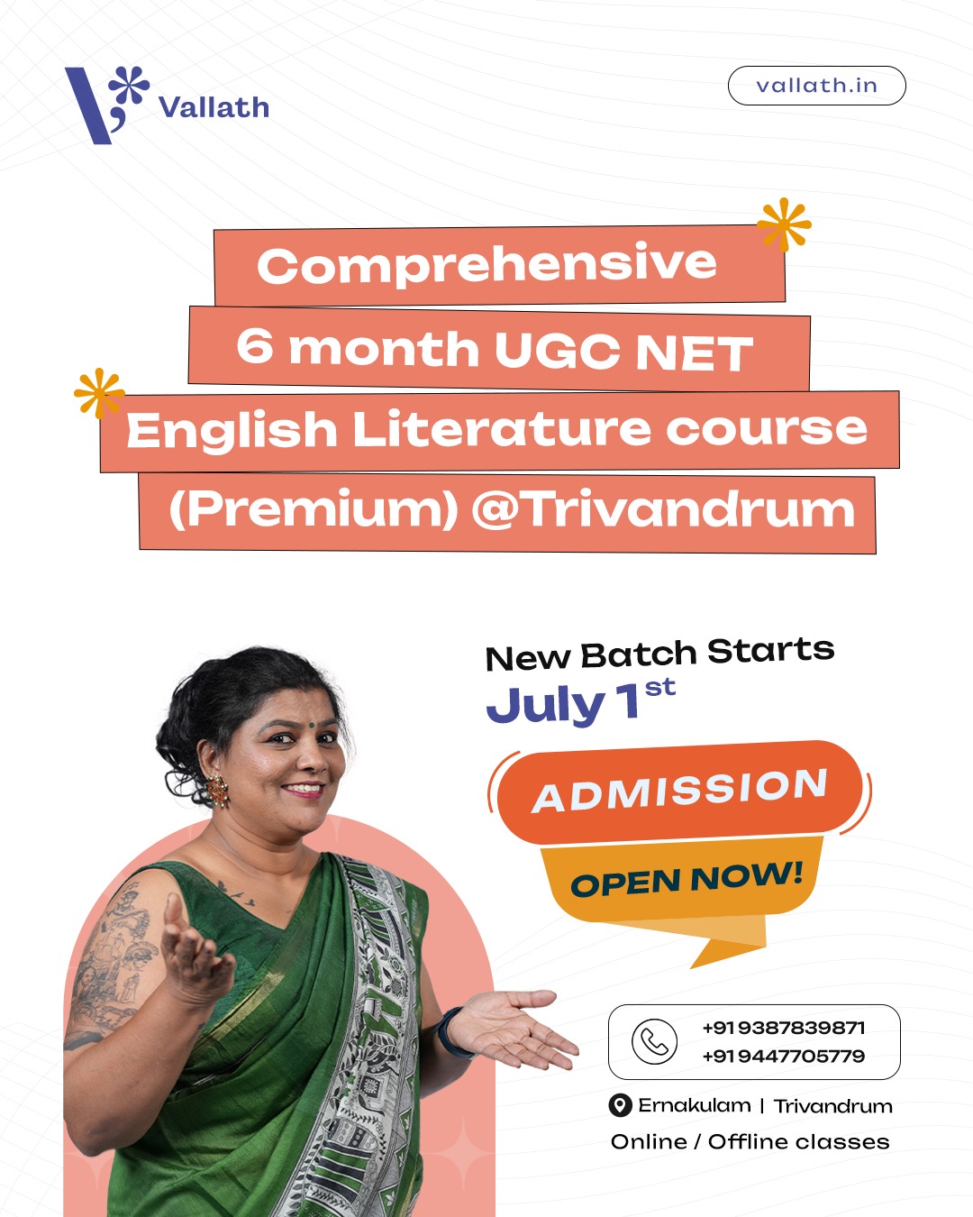 NTA NET 6-MONTH COMPREHENSIVE REGULAR COURSE DECEMBER 2025 (FIRST INSTALMENT) @ TRIVANDRUM