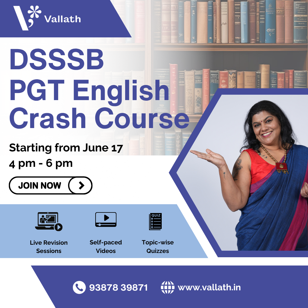 DSSSB PGT English Crash Course 2025