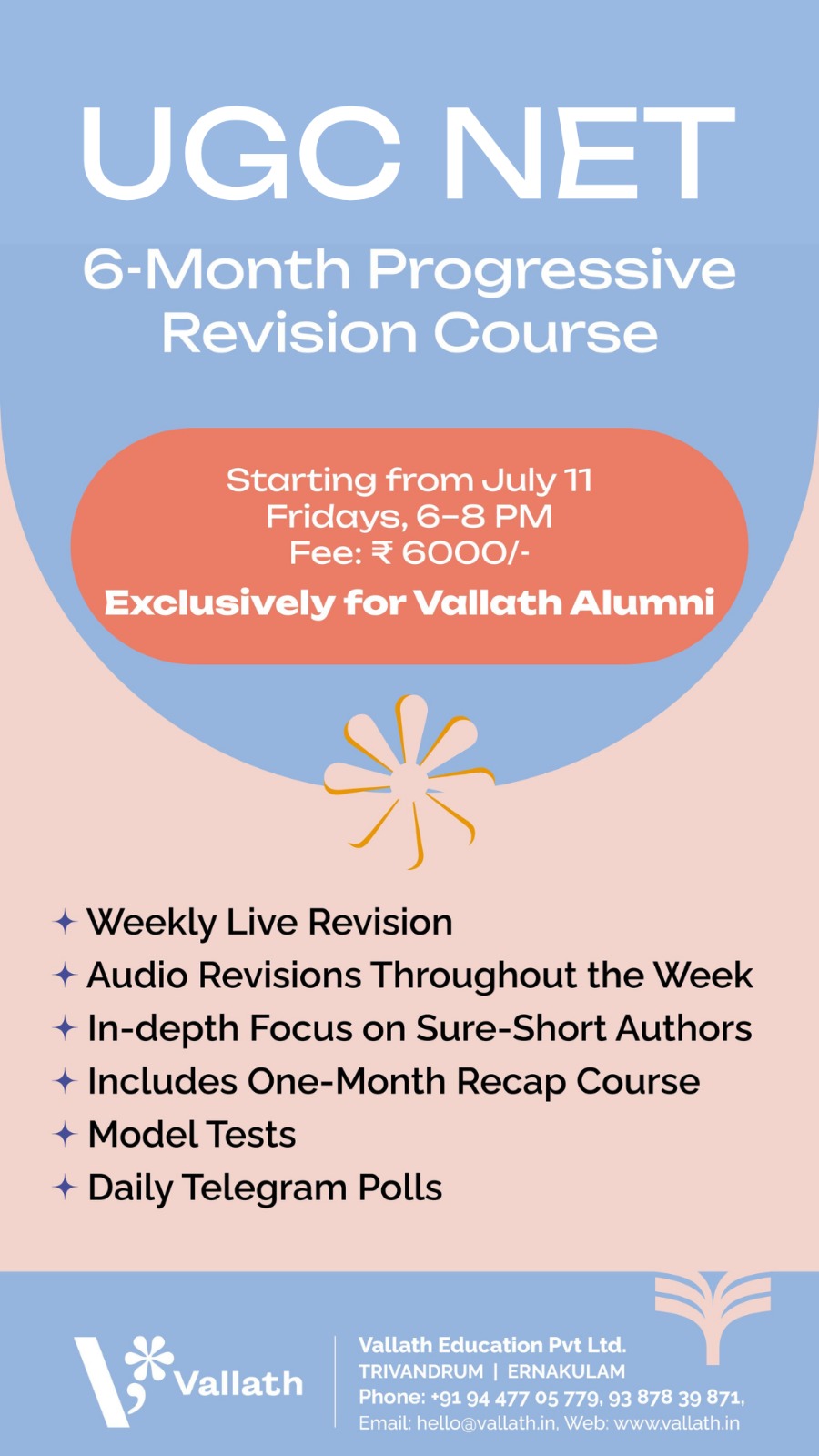 NTA NET 6-Month Progressive Revision Course