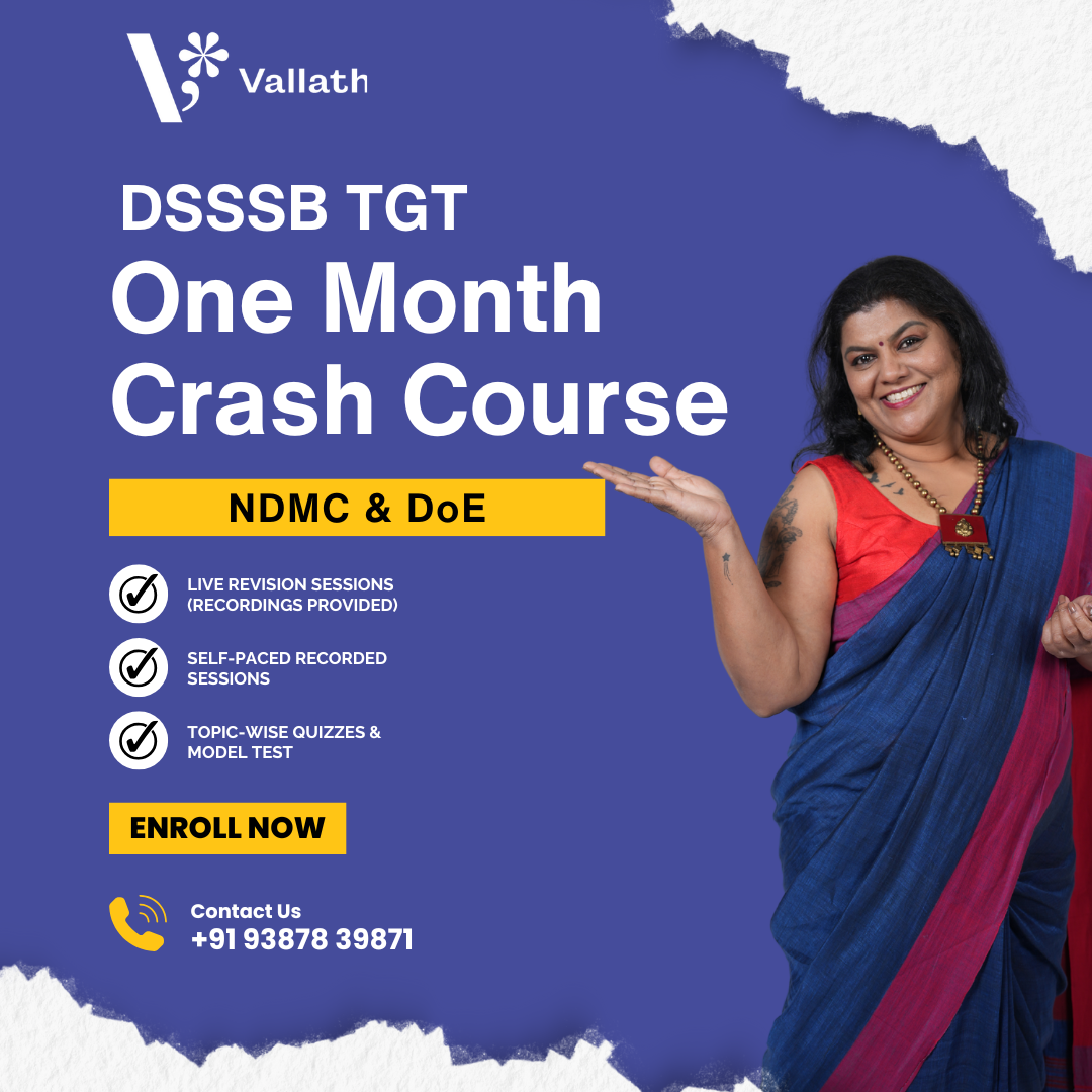 DSSSB TGT-NDMC & DoE One Month Crash Course