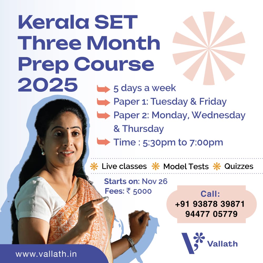 Kerala SET Three Month Prep Course 2026
