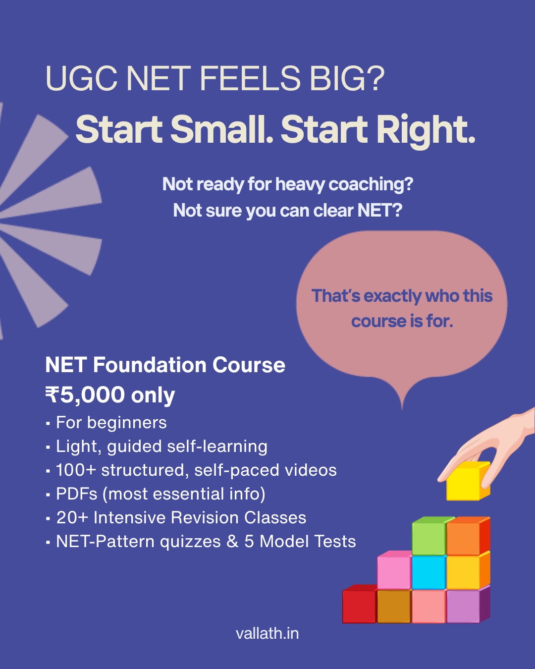 FOUNDATIONAL COURSE FOR NTA NET
